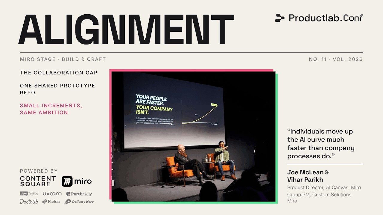Thumbnail of the ProductLab Berlin 2026 talk From AI Assisted to AI Native